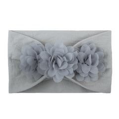 Baby Girls Nylon Three Flower Headband Hair Accessories