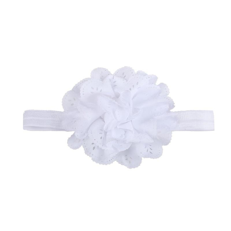 Girls Candy Mesh Flower Headband Elastic Hair Accessories