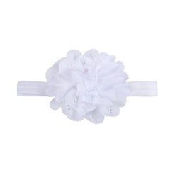 Girls Candy Mesh Flower Headband Elastic Hair Accessories