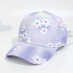 Girls Pony Print Baseball Cap Adjustable Sun Hat
