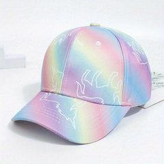 Girls Pony Print Baseball Cap Adjustable Sun Hat