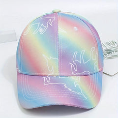 Girls Pony Print Baseball Cap Adjustable Sun Hat