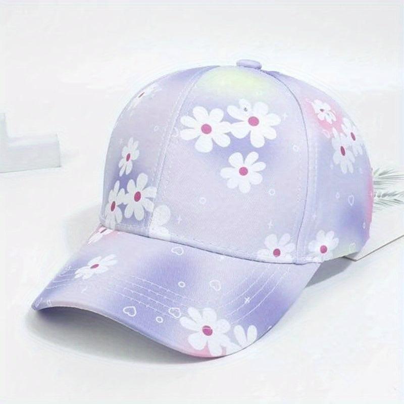 Girls Pony Print Baseball Cap Adjustable Sun Hat