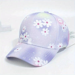 Girls Pony Print Baseball Cap Adjustable Sun Hat