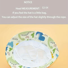 Boys Dino Print Sun Bucket Cap for Kids