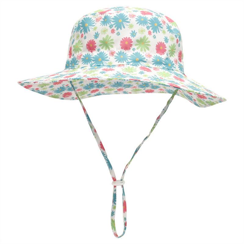 Summer Baby Sun Hat with Neck Ear Cover Anti UV Kids Beach Caps Bucket Cap