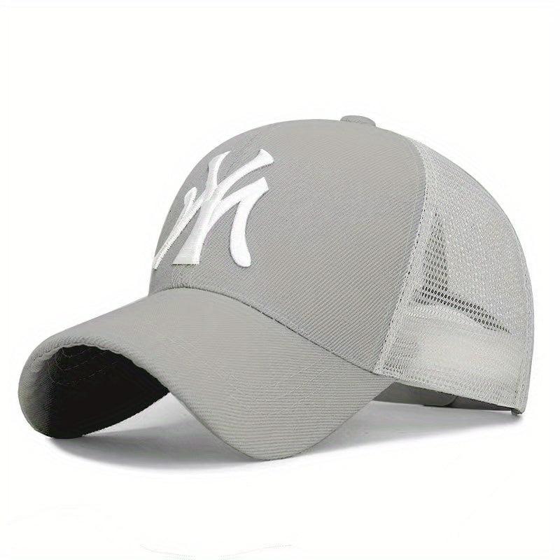 Men's Sunscreen Mesh Hat MY Letter Baseball Cap