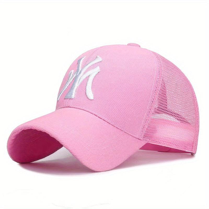 Men's Sunscreen Mesh Hat MY Letter Baseball Cap