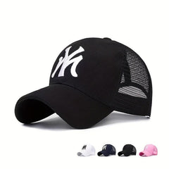 Men's Sunscreen Mesh Hat MY Letter Baseball Cap