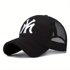 Men's Sunscreen Mesh Hat MY Letter Baseball Cap
