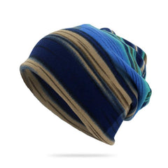 Multicolor Stripe Knit Beanie for Winter