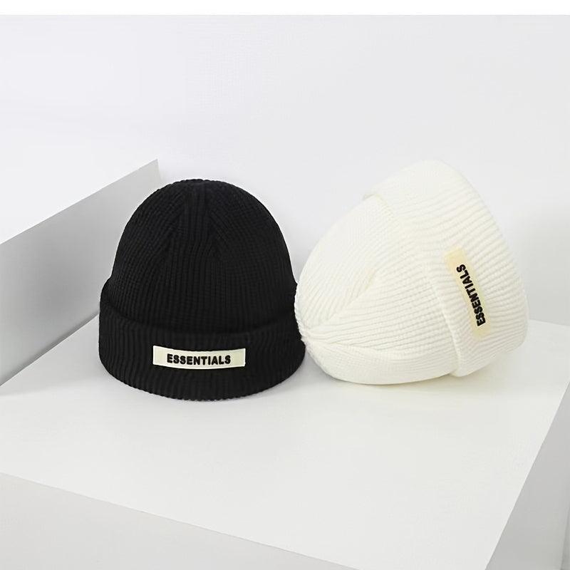 Men's Novelty Wool Beanie Autumn Winter Knitted Hat Warm Coldproof