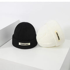 Men's Novelty Wool Beanie Autumn Winter Knitted Hat Warm Coldproof