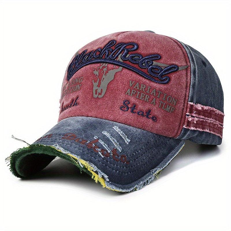 Men's Washed Embroidered Baseball Cap