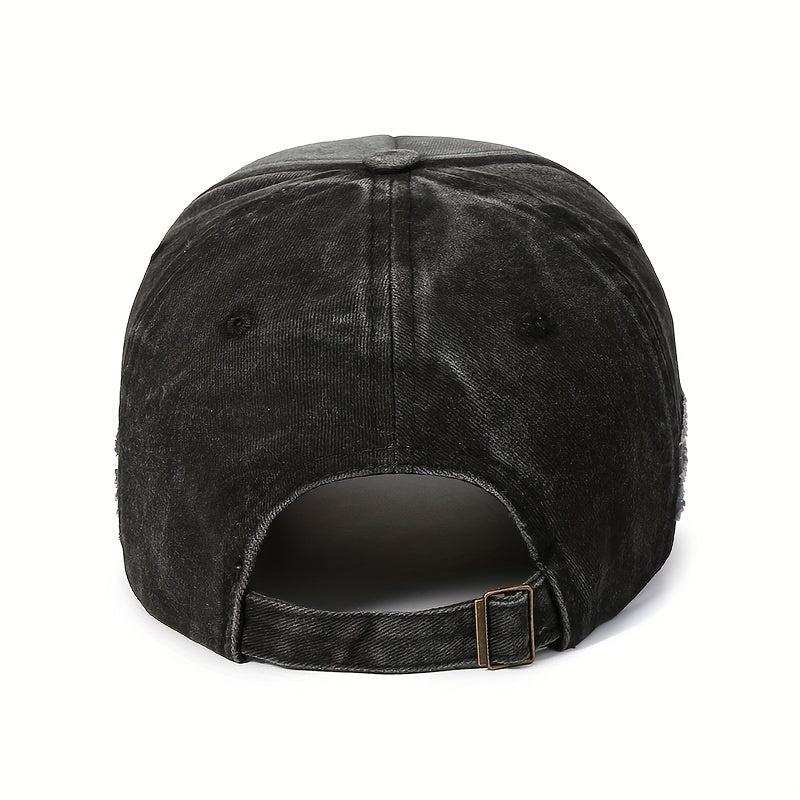 Men's Washed Embroidered Baseball Cap