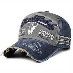 Men's Washed Embroidered Baseball Cap
