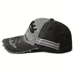 Men's Washed Embroidered Baseball Cap