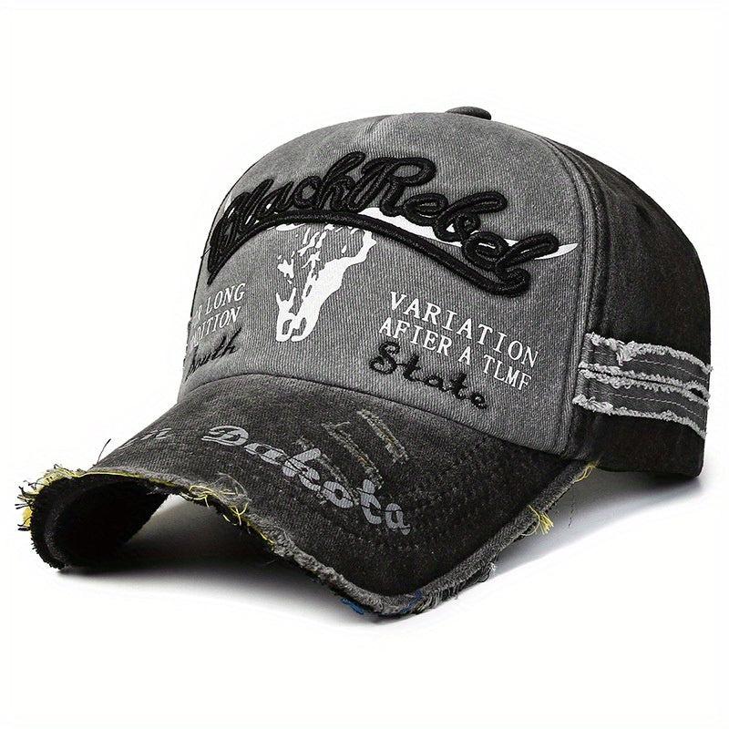 Men's Washed Embroidered Baseball Cap