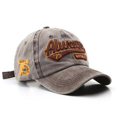 Men's Retro Baseball Hat Pattern Charms Embroidery Baseball Cap Sunshade Hat
