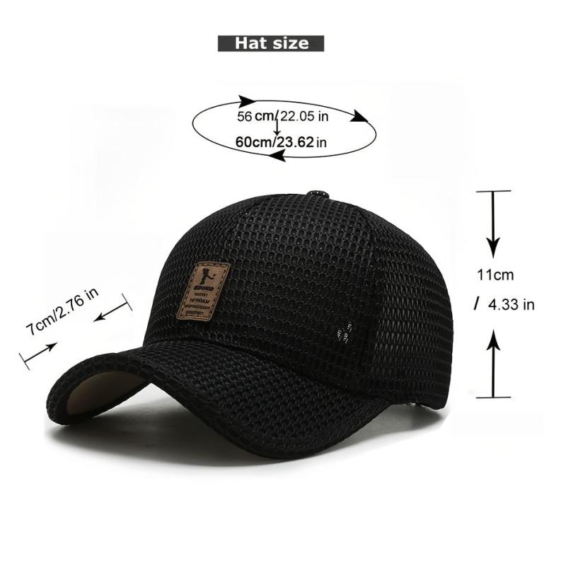 Men's Adjustable Baseball Cap for Running and Outdoor Activities