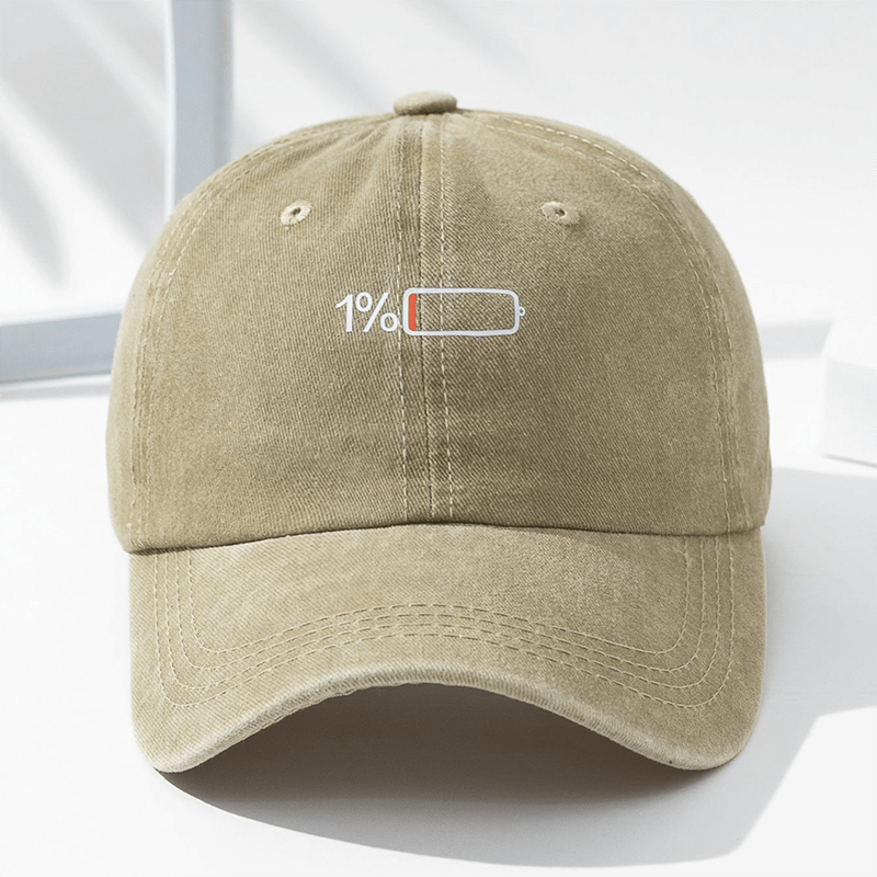 Men's Washed Printed Baseball Cap