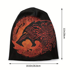 FENRIR LOKI'S SON Wolf Romantic Bonnet Viking Double Layer Hat