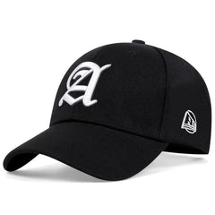 Gothic Letter A Baseball Cap Adjustable Hip Hop Sun Hat For Men Women