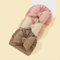 3-Pack Baby Bow Hats