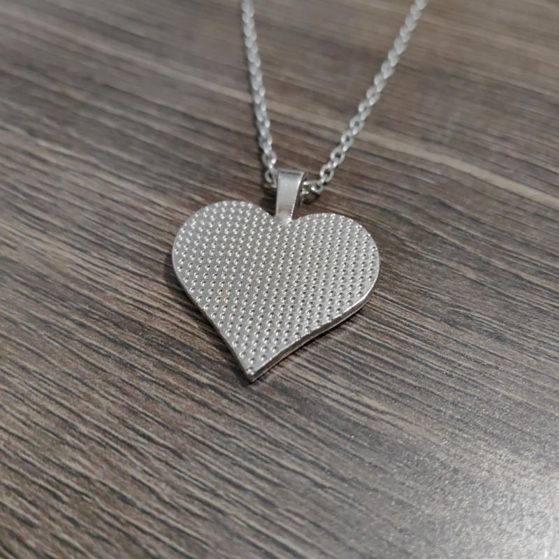 Unicorn Print Heart Shaped Pendant Necklace for Girls