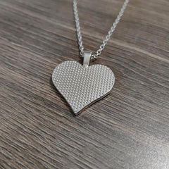 Unicorn Print Heart Shaped Pendant Necklace for Girls