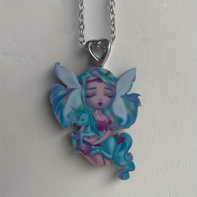 Fairy Princess Pendant Necklace Gift For Daughter