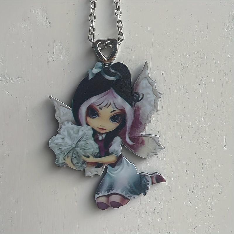Fairy Princess Pendant Necklace Gift For Daughter