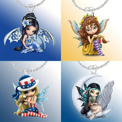 Fairy Princess Pendant Necklace Gift For Daughter