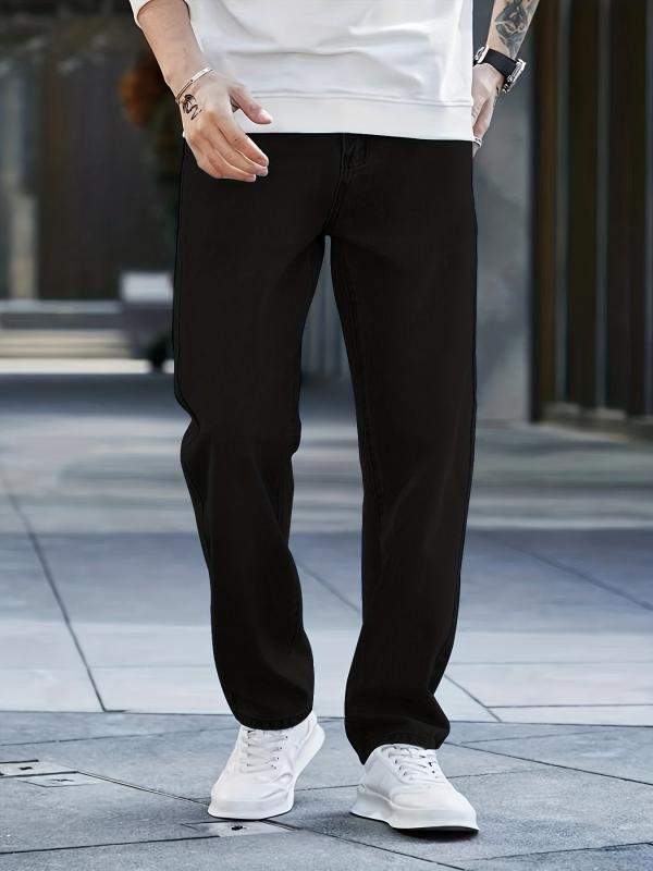 Men's Distressed Jeans Casual Street Style Denim Pants