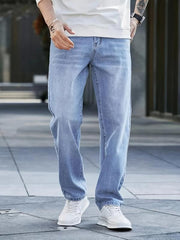 Men's Distressed Jeans Casual Street Style Denim Pants