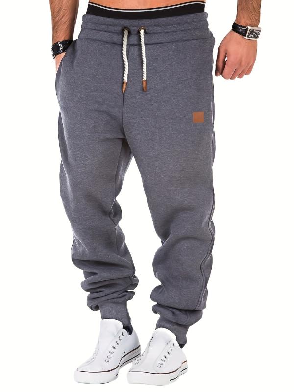 Men's Tapered Joggers Loose Fit Drawstring Pants for Fall Winter