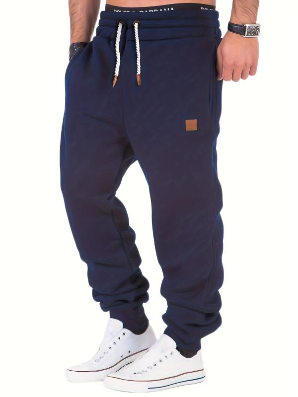 Men's Tapered Joggers Loose Fit Drawstring Pants for Fall Winter