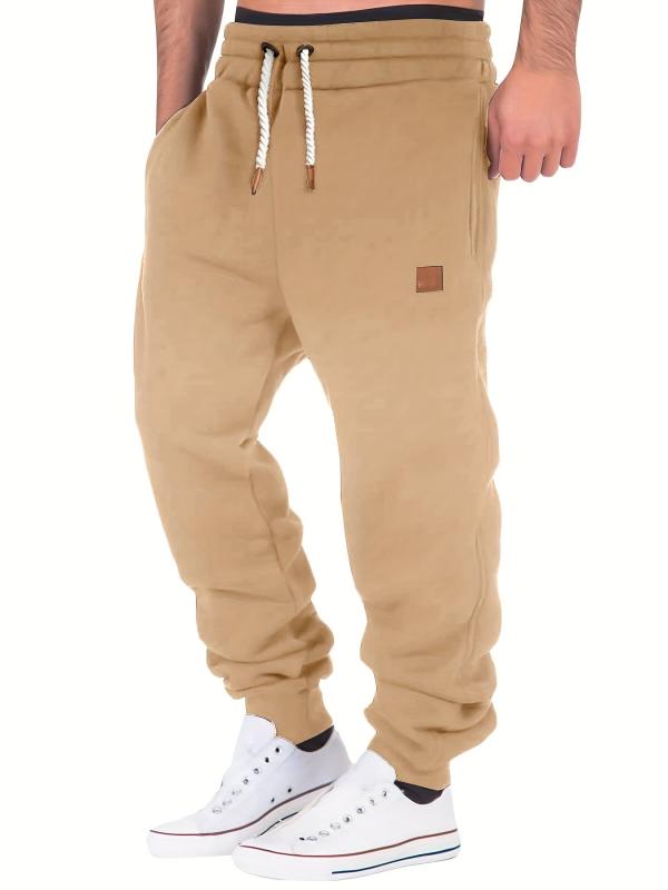 Men's Tapered Joggers Loose Fit Drawstring Pants for Fall Winter