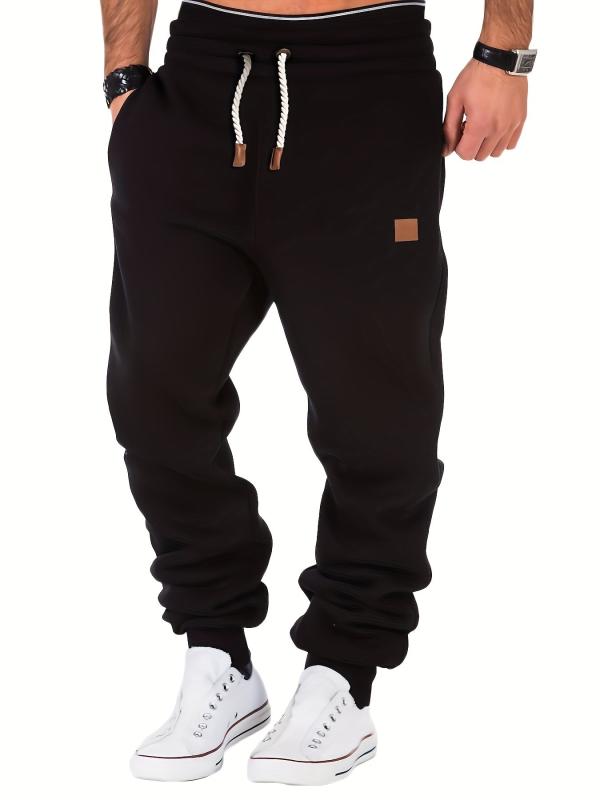 Men's Tapered Joggers Loose Fit Drawstring Pants for Fall Winter