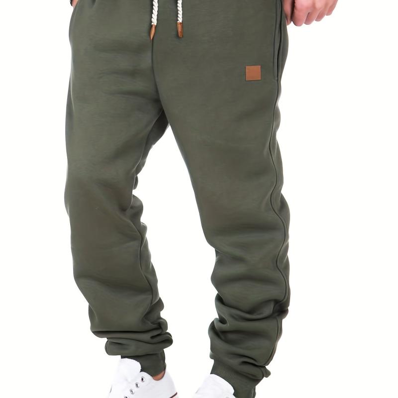 Men's Tapered Joggers Loose Fit Drawstring Pants for Fall Winter