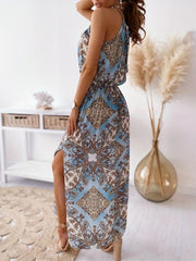 Sleeveless Side Slit Maxi Dress Casual Dress Women's Clothing