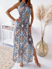 Sleeveless Side Slit Maxi Dress Casual Dress Women's Clothing