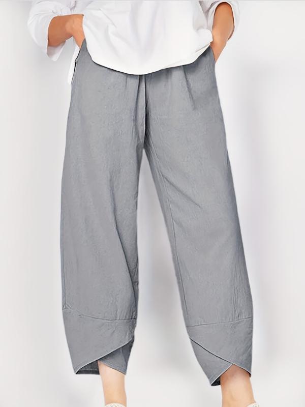 Comfy Elastic Waist Summer Pants