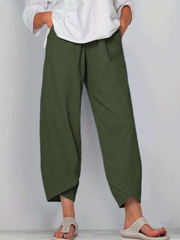 Comfy Elastic Waist Summer Pants