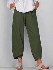 Comfy Elastic Waist Summer Pants