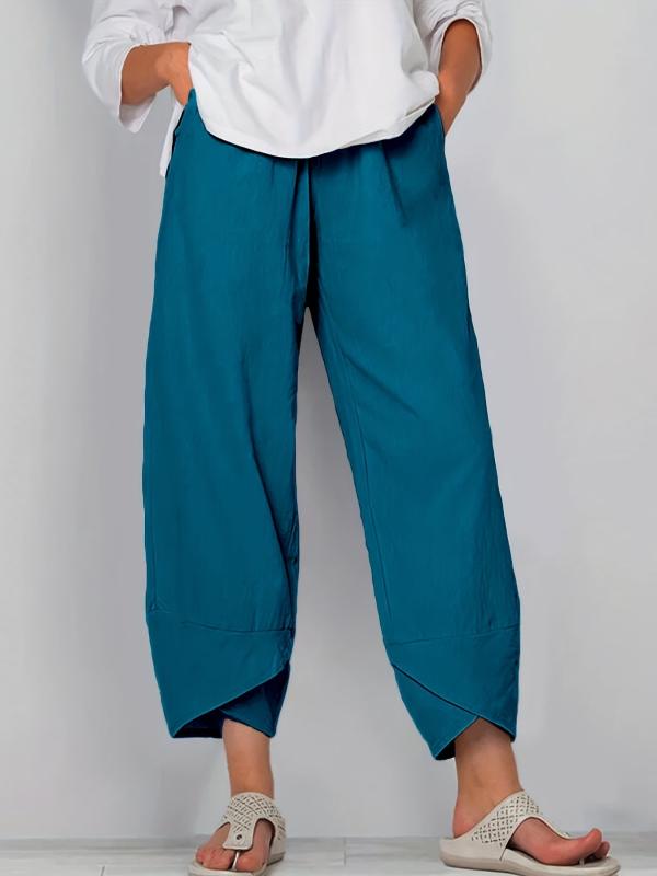 Comfy Elastic Waist Summer Pants