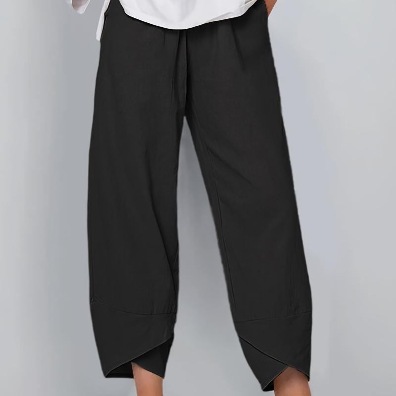 Comfy Elastic Waist Summer Pants