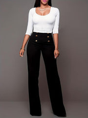 Casual Elastic Slim High Waist Pants