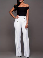 Casual Elastic Slim High Waist Pants