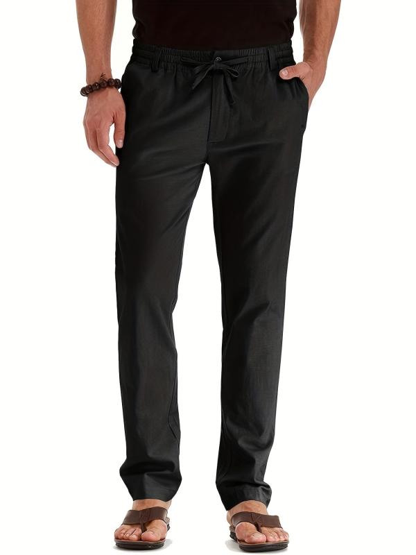 Men's Elastic Waist Business Casual Trousers
